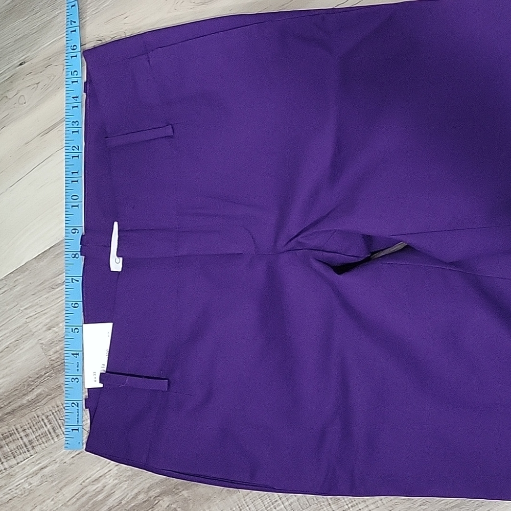 NWT Calvin Klein Purple Body Fit 6 X 33 Pants - Picture 3 of 9